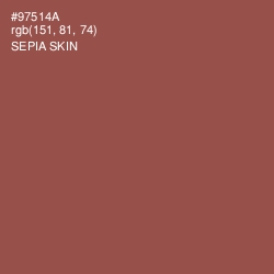 #97514A - Sepia Skin Color Image